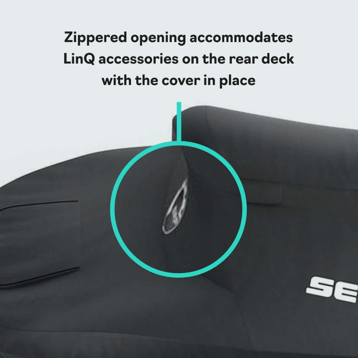 Sea-Doo Cover for Spark 3-Up (2014-2023) - Black Trailerable PWC Cover, 295100789