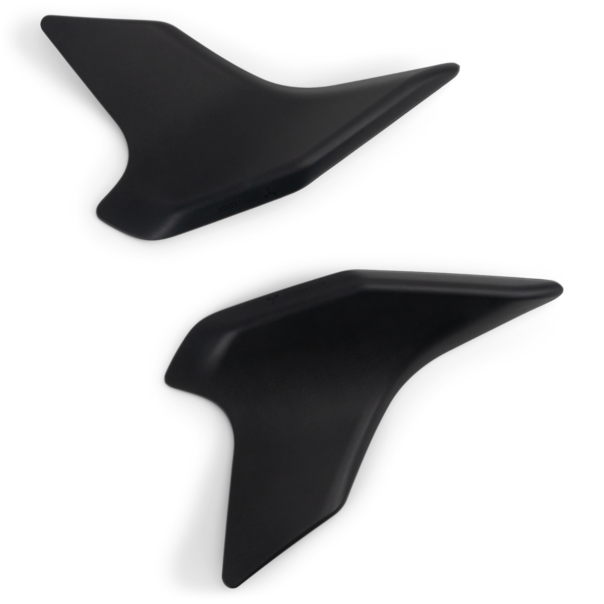 Sea-Doo Ergolock Knee Pads Black for Spark, pair shown from above