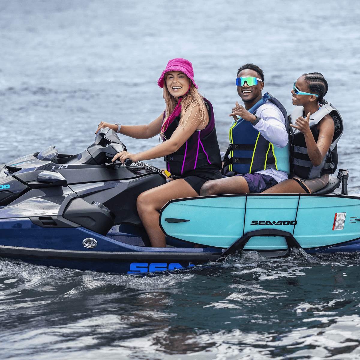 Sea-Doo Wakeboard Rack Watersports System WAKE GTI GTX RXT FishPro - Quick-Release Board Storage, 295100838