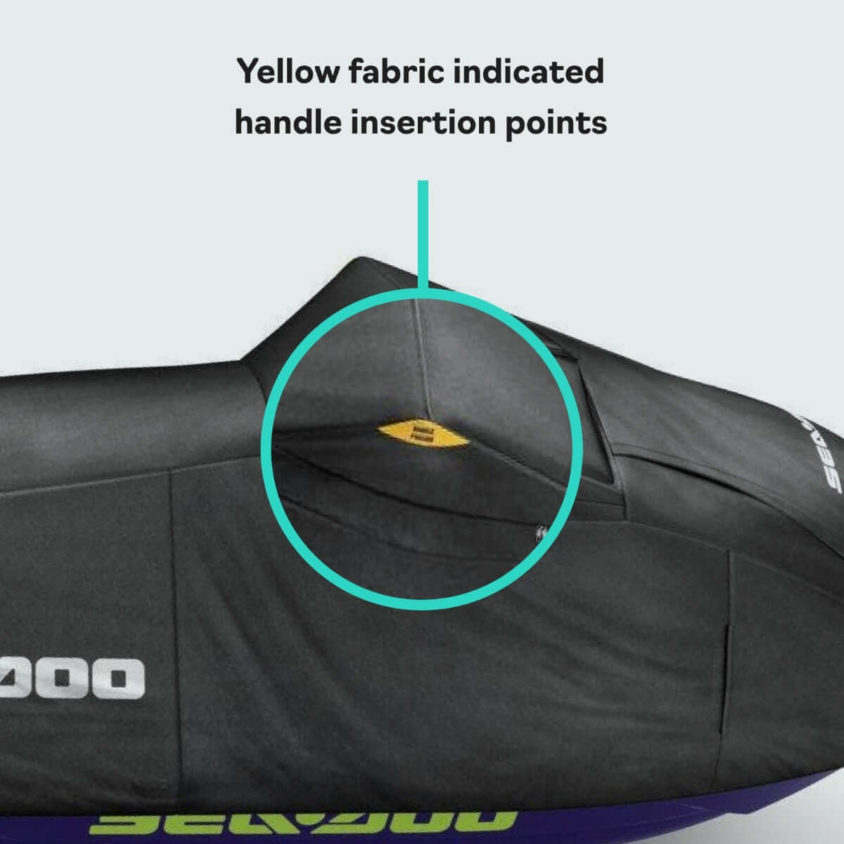 Bâche Sea-Doo pour RXP-X (2021+) – Housse noire performante et remorquable pour motomarine, 295100889
