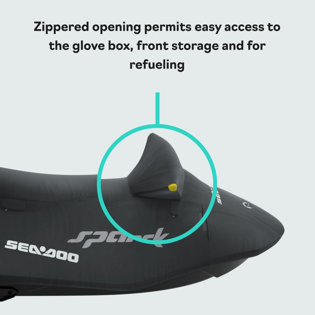 Sea-Doo Cover Spark for 2 (2014‑2023) in Black, 295100912