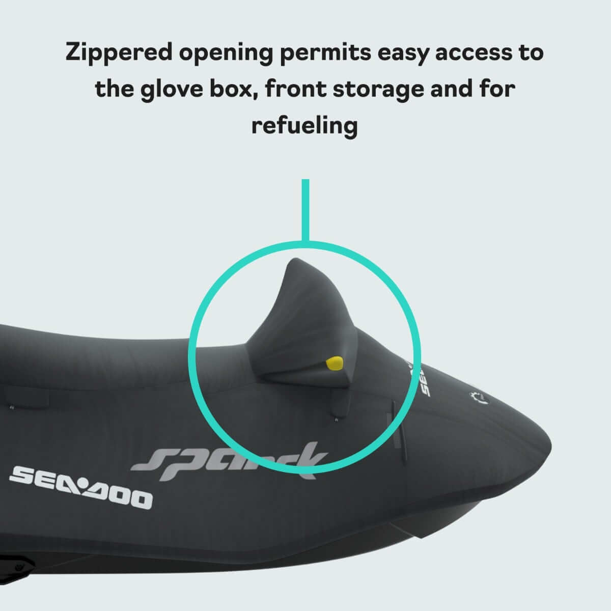 Housse Sea-Doo Spark pour 2 places (2014-2023) noire, 295100912