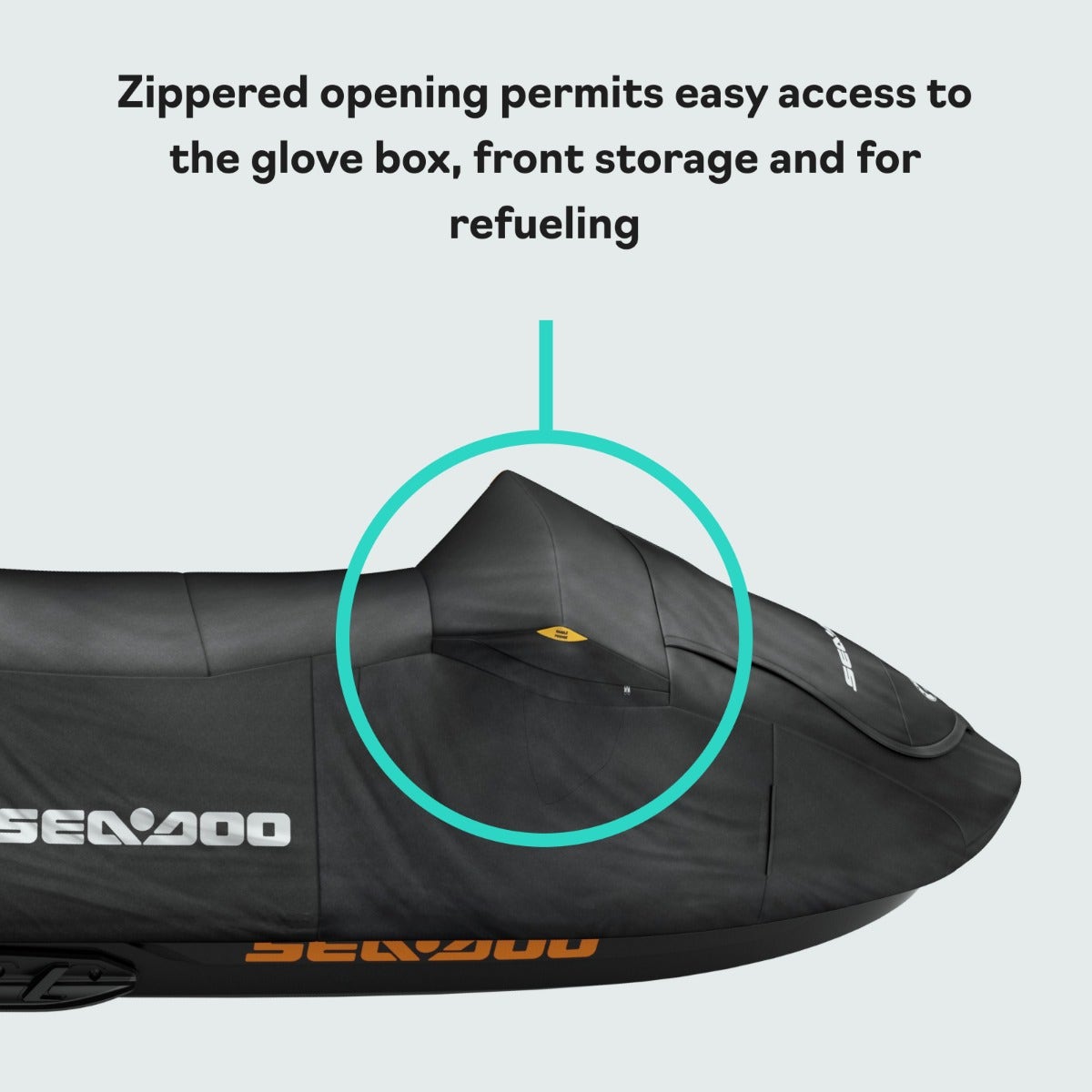 Sea-Doo Cover for GTI, GTI SE, GTR, GTR‑X, Wake 170 (2020 and up) / FishPro Scout in Black, 295100928