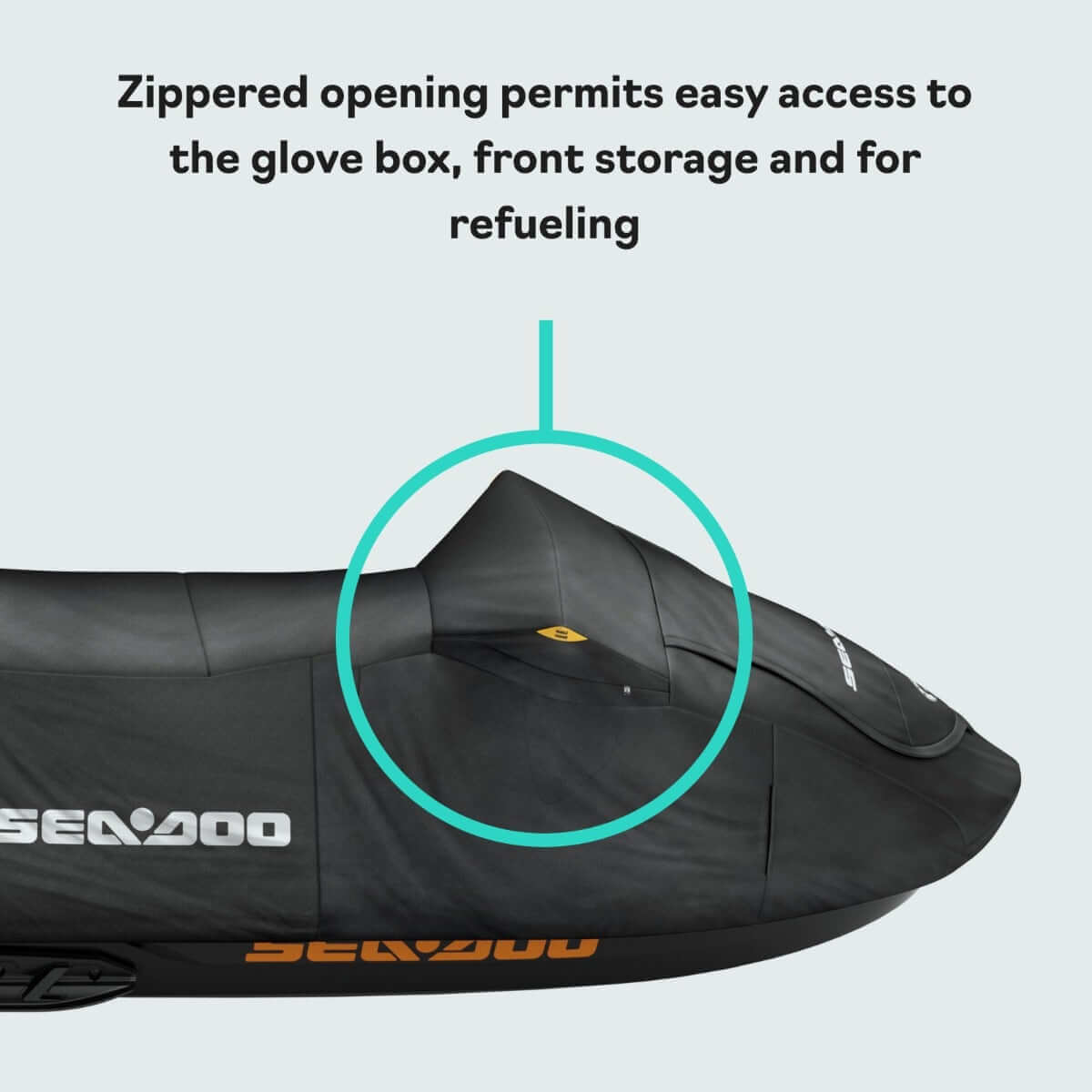 Housse Sea-Doo pour GTI, GTI SE, GTR, GTR-X, Wake 170 (2020 et plus) / FishPro Scout noire, 295100928