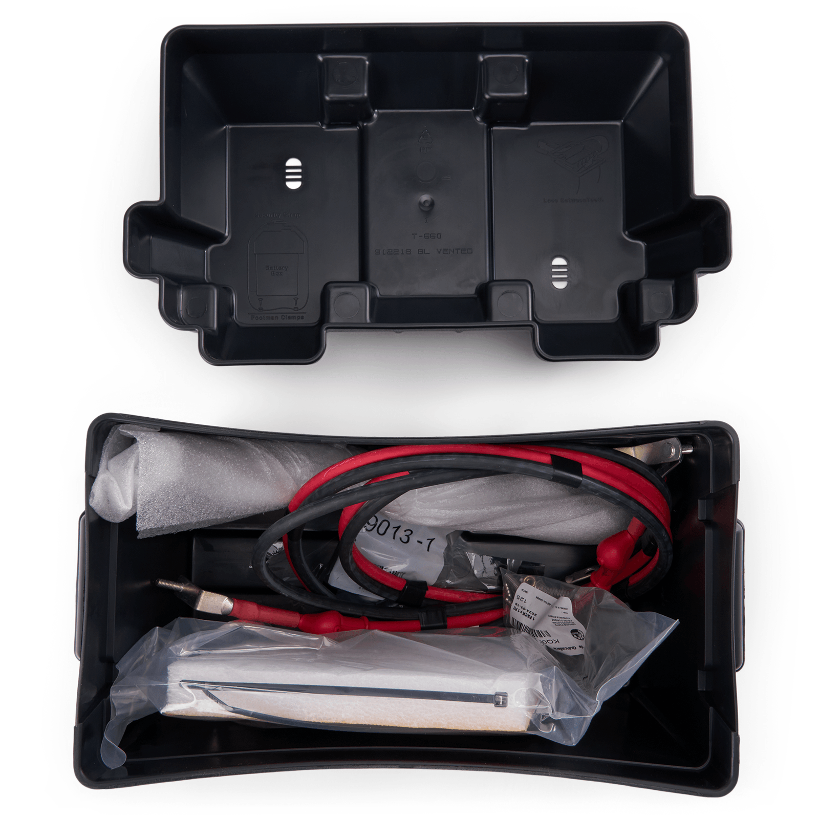 A black box with wires and wires in it