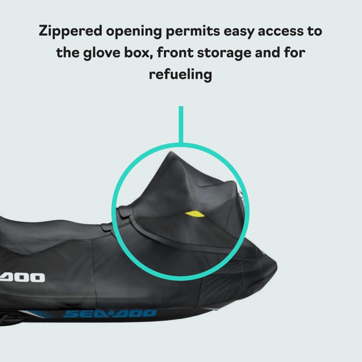 Housse Sea-Doo pour RXT, RXT-X, GTX, Wake Pro (2018 et plus) noire, 295101014
