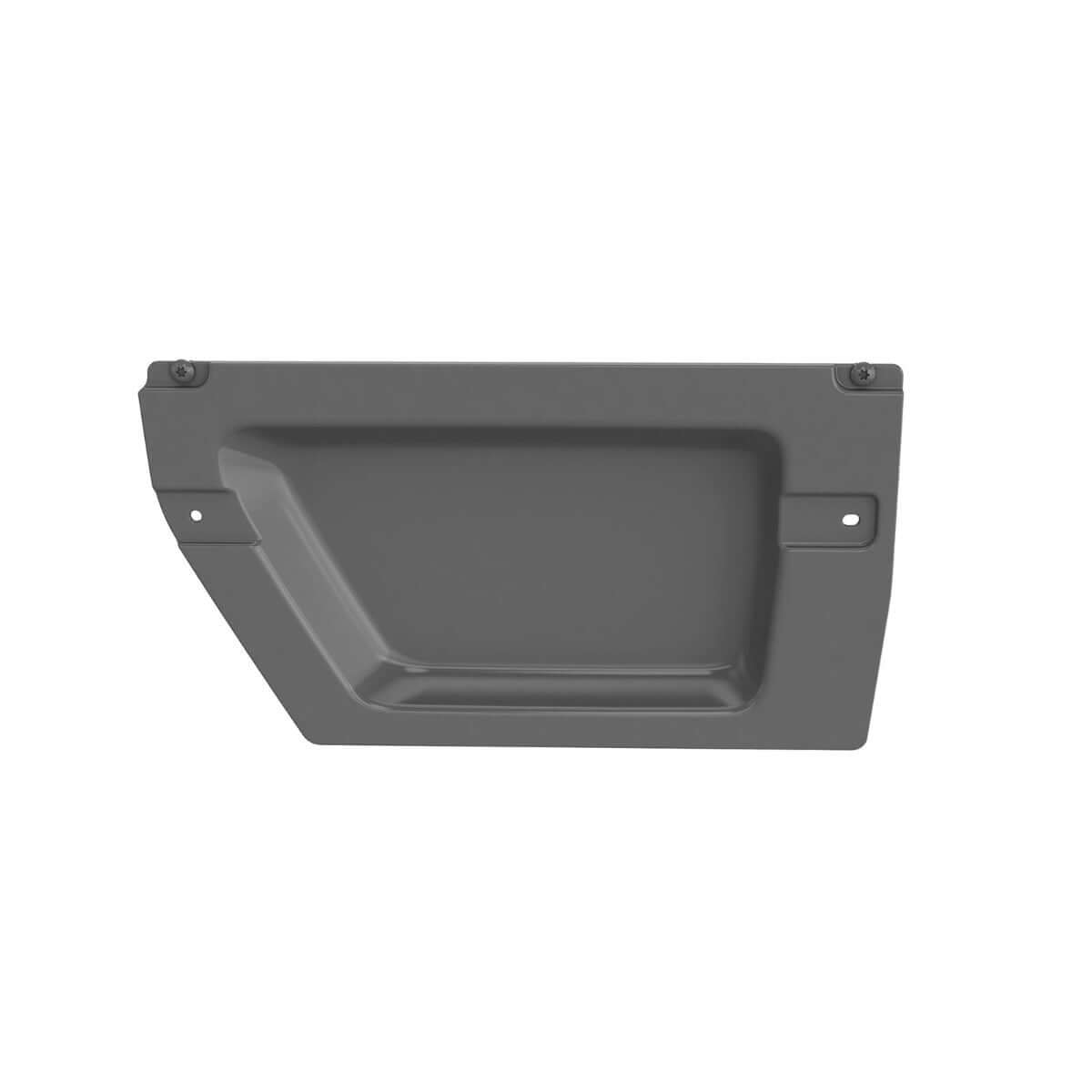Gray plastic right-hand closure panel for Sea-Doo Switch pontoon seat storage system