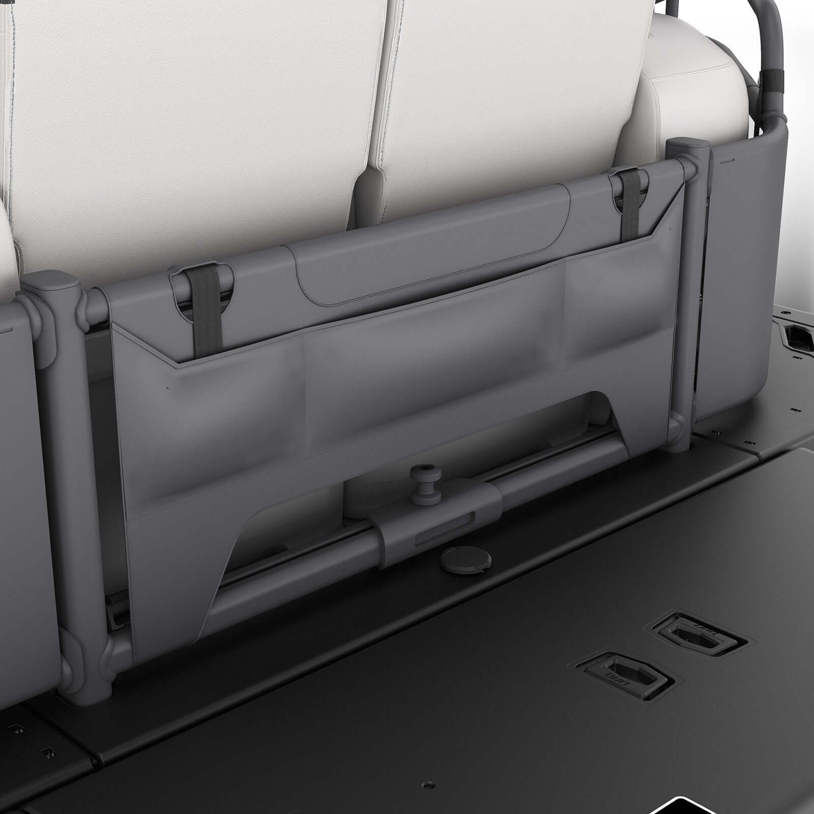 A close up of a seat in a vehicle