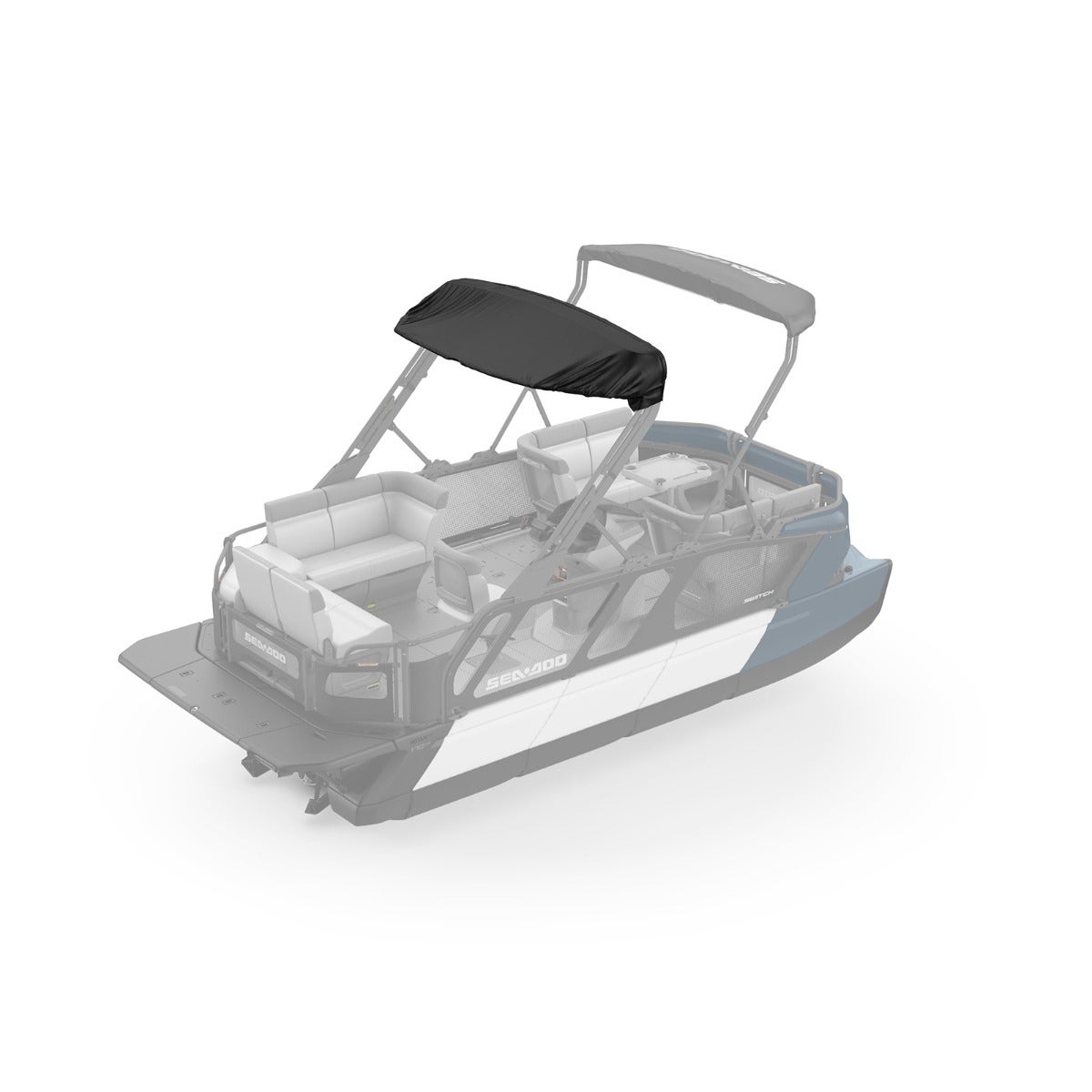 Sea-Doo Double Bimini Top Sleeve Switch Pontoon - Rear Bimini Roof Protection, 295101137