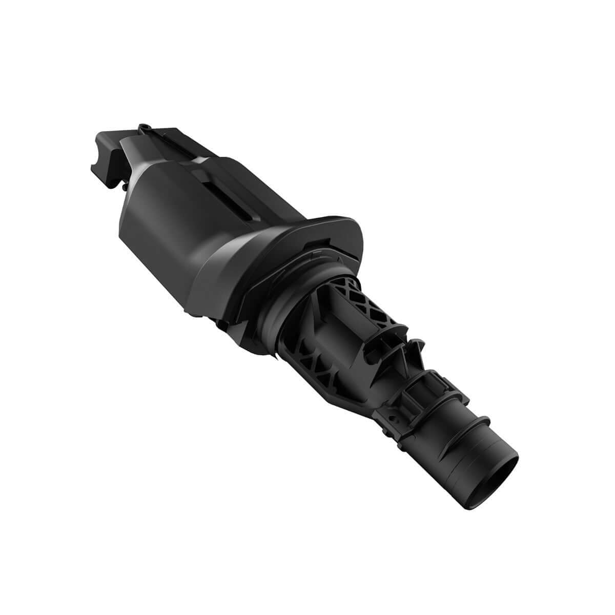 Sea-Doo Quick Adjust Handlebar mounting assembly for Switch Pontoon, black plastic connector detail