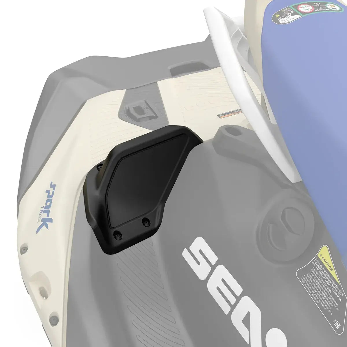 Close-up of Sea-Doo Step Wedge for Spark, enhancing stability and performance for water tricks.