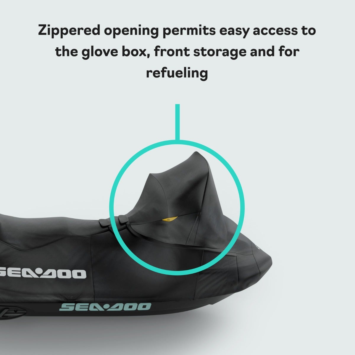 Sea-Doo Cover for RXT RXT-X GTX and Wake Pro with Touring Windshield - OEM Storage Cover, 295101348
