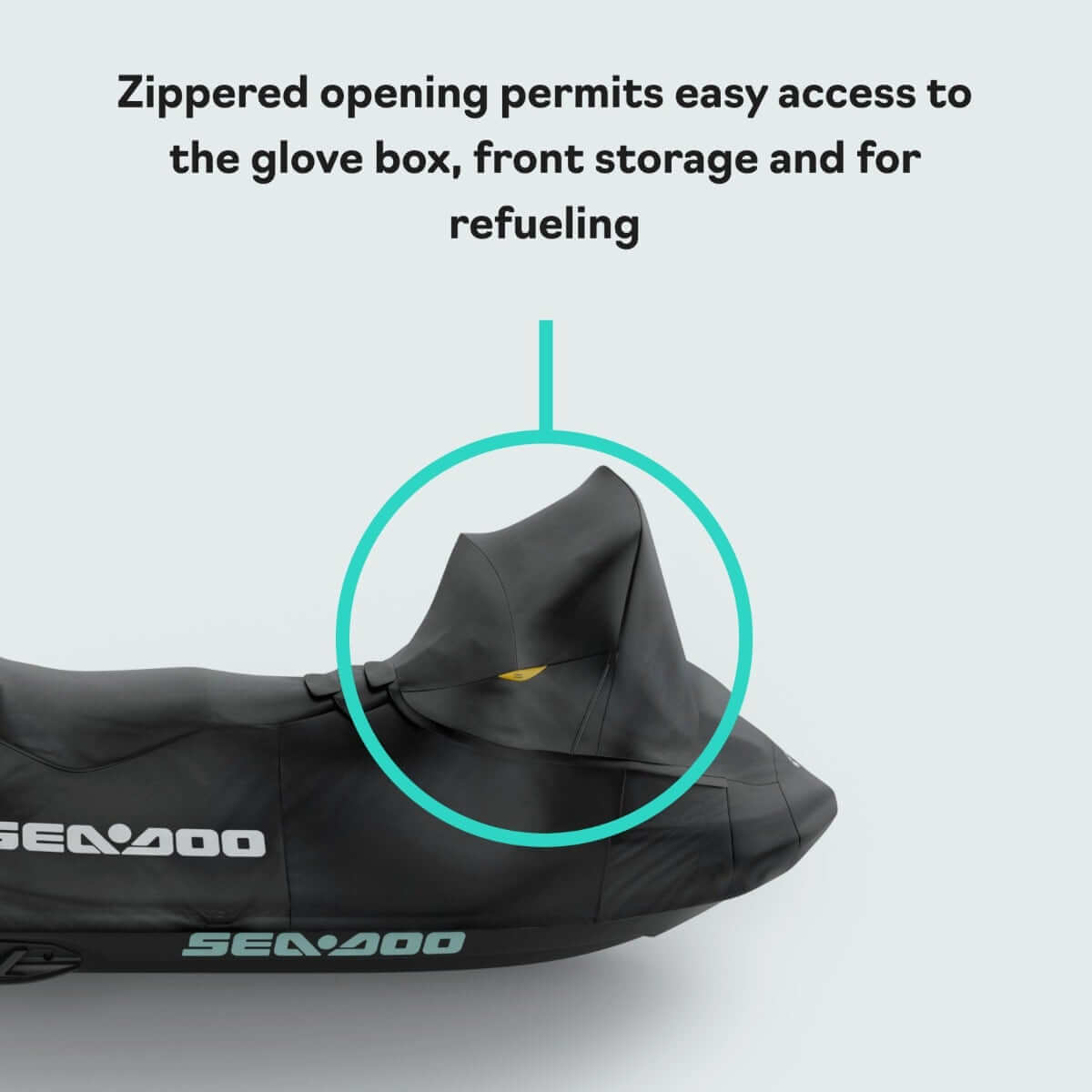 Sea-Doo Cover for RXT RXT-X GTX and Wake Pro with Touring Windshield - OEM Storage Cover, 295101348