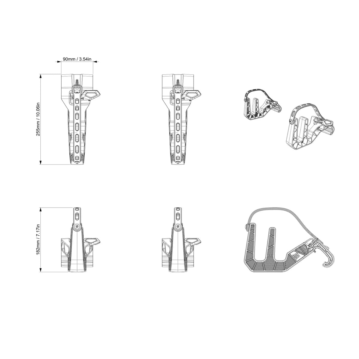 Sea-Doo LinQ Waterski Holder for Switch Pontoon, 295101438