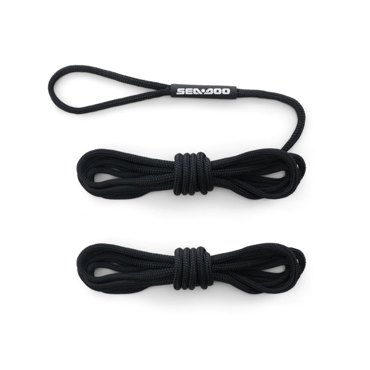 Sea-Doo mooring rope kit black 15 ft shock absorbing dock lines pair PWC accessory