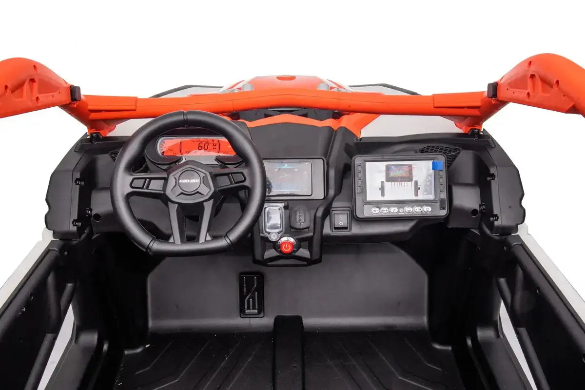 Can Am Maverick UTV 2 places 2x24V 4x4 pour enfants, ORANGE, FR9550-ORANGE