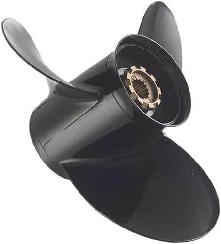 Mercury Black Max 14 x 9" 3-Blade Right Hand Aluminum Propeller in Black