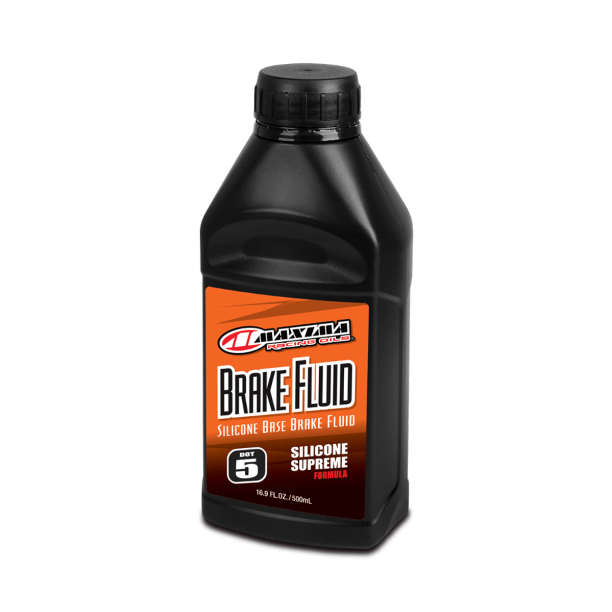 Maxima Brake Fluid bottle on a white background