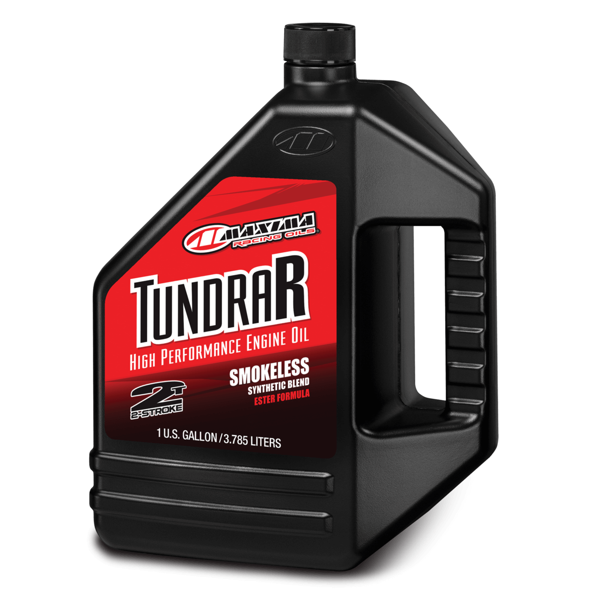 Maxima Tundrar high performance engine oil bottle on a white background