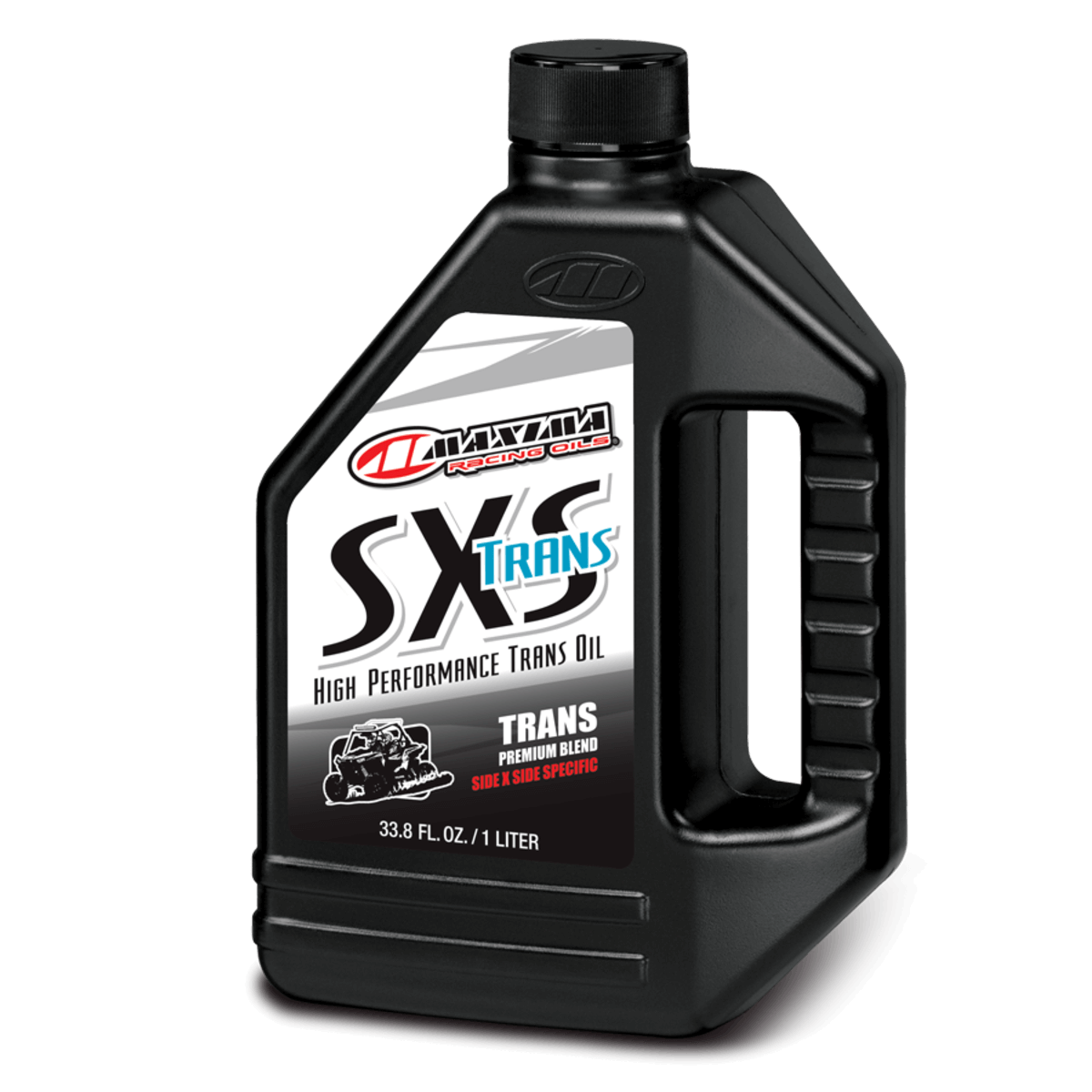 Maxima SXS High Performance Trans Oil bottle on a white background