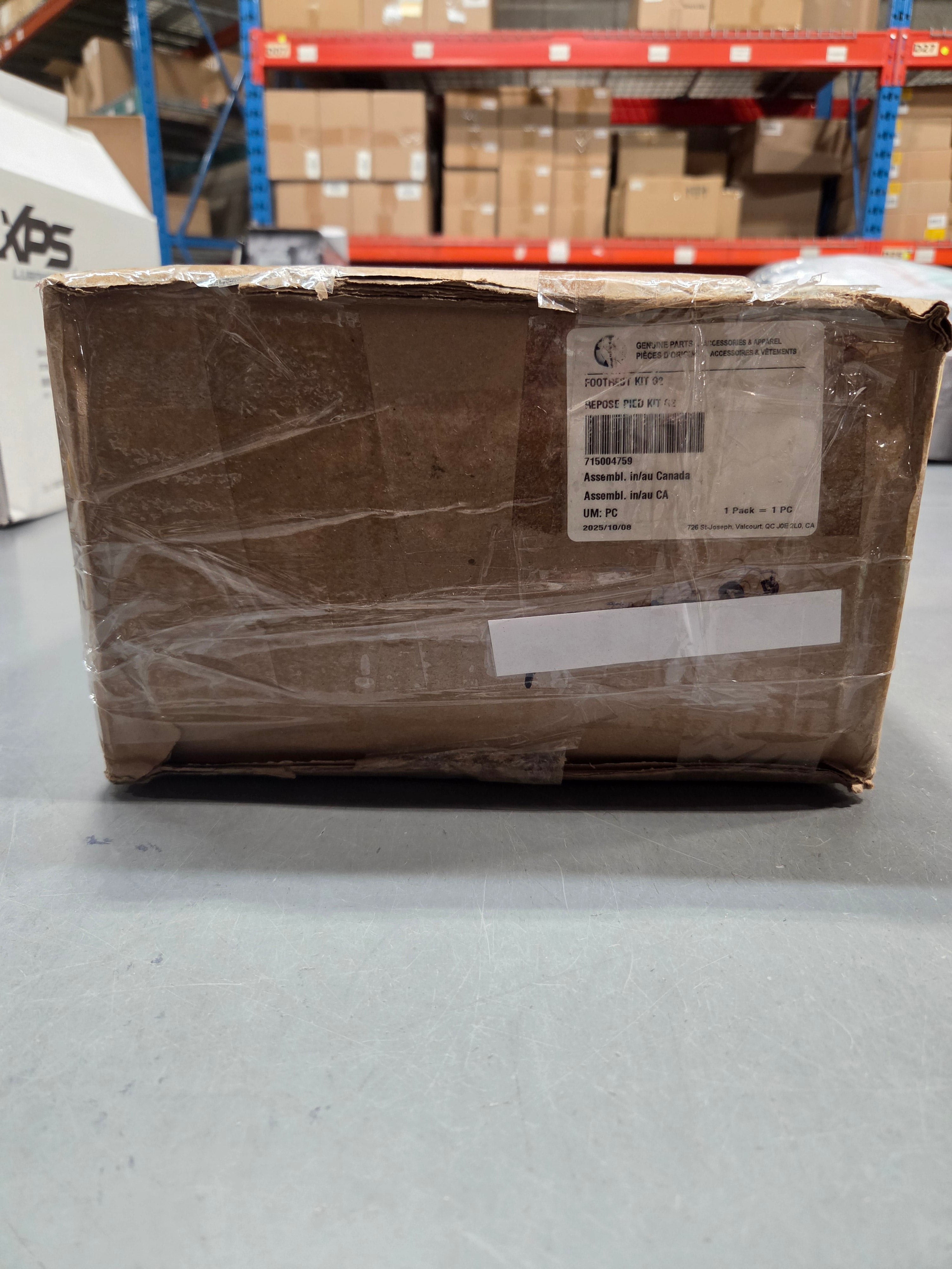Can-Am Outlander self-clearing footwells kit 715004759 sealed in original OEM shipping box