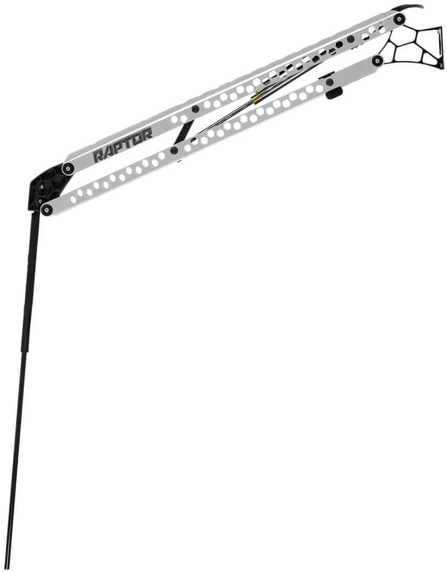 Minn Kota 1810601 Raptor Shallow Water Anchor, 8', Silver showcasing its durable design and rugged construction.
