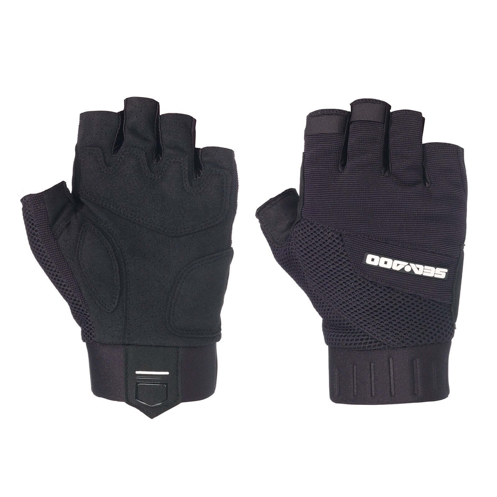 Sea-Doo Choppy Shorty Gloves Unisex - Fingerless PWC Riding Gloves, 446333