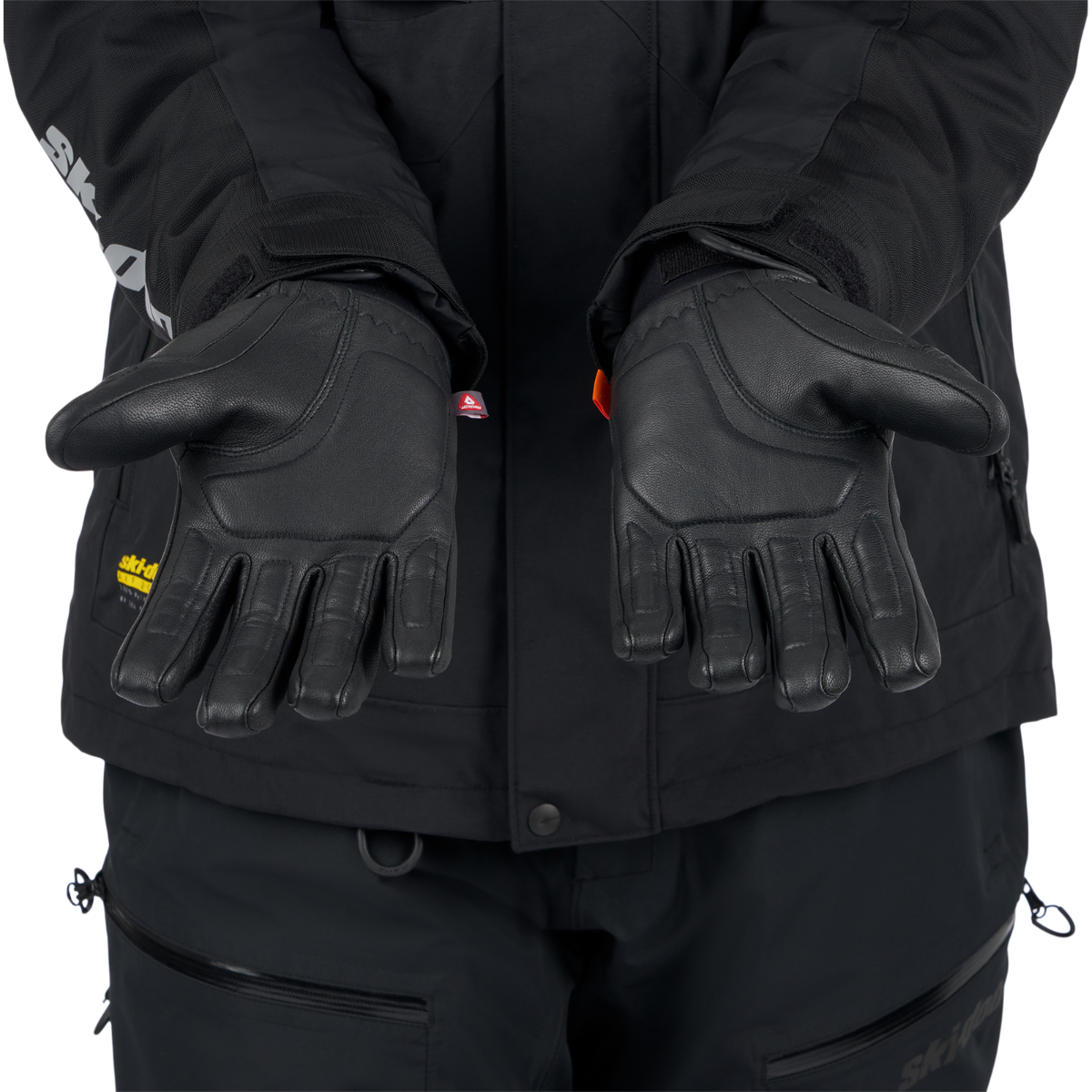 Ski-Doo Men's Enduro Gloves in Black, detail