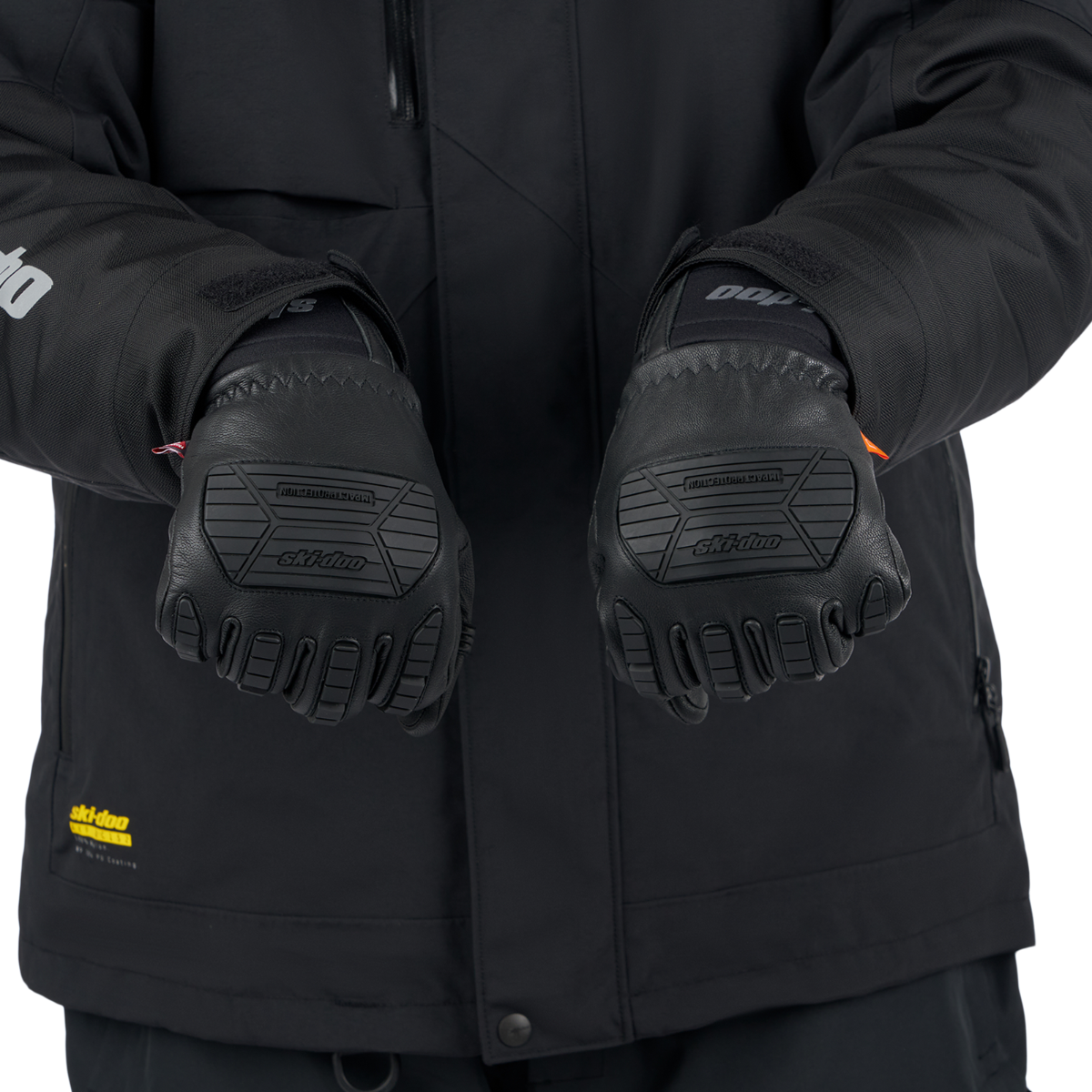 Ski-Doo Men's Enduro Gloves in Black, detail