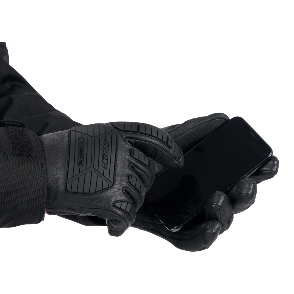 Ski-Doo Men's Enduro Gloves in Black, detail