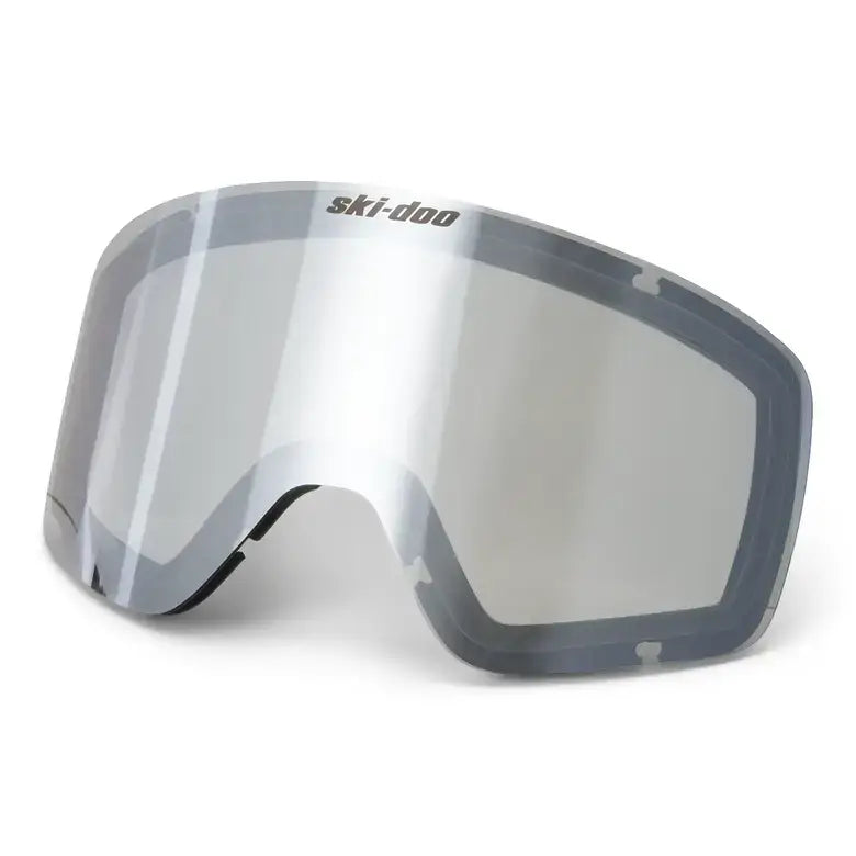 Ski-Doo goggles lens on a white background