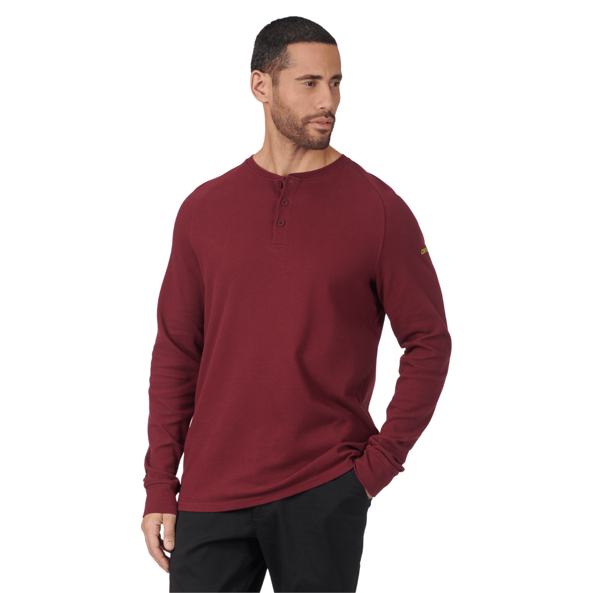 Men's Long Sleeves Textured Knit