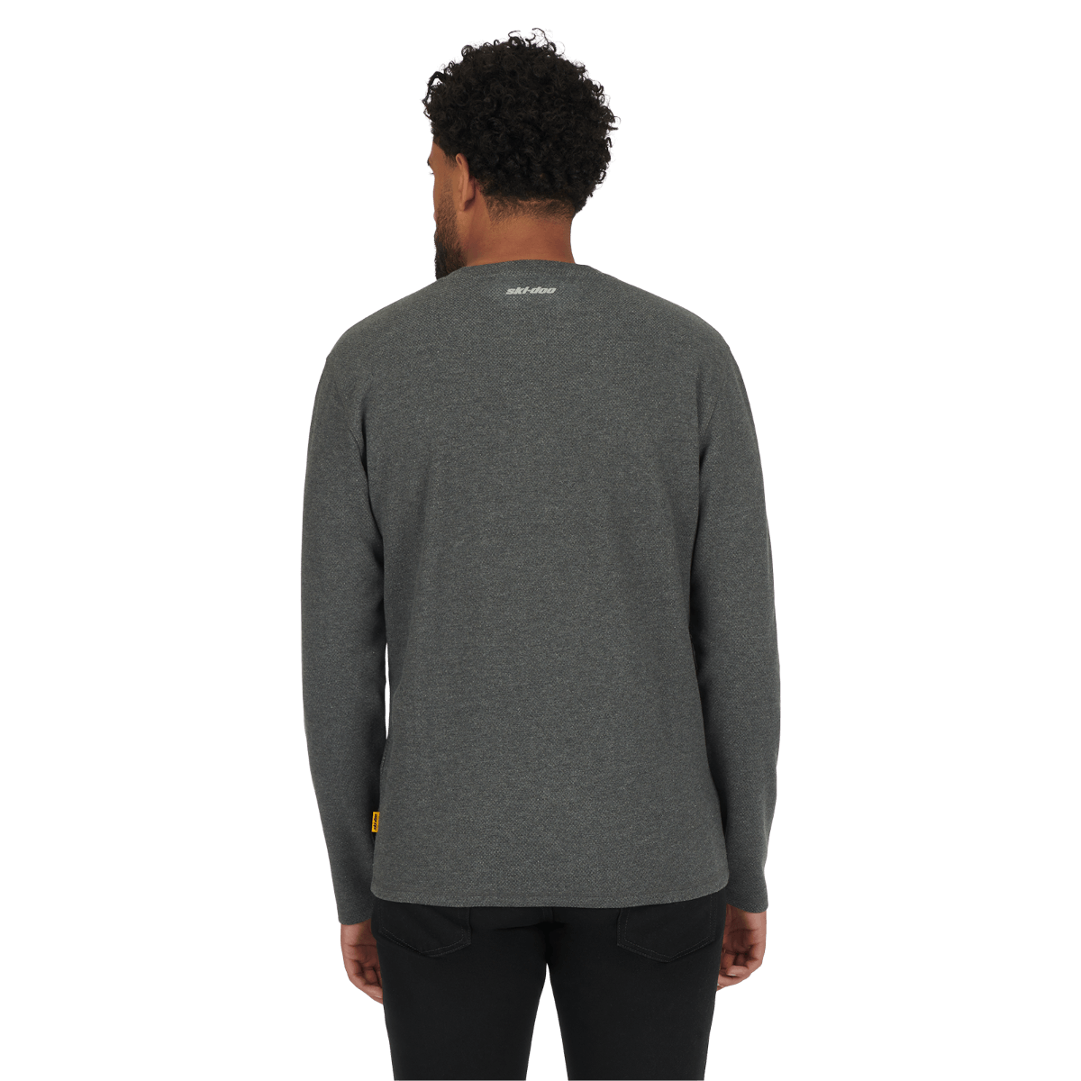 Men's Waffle Knit Thermal Long Sleeve Henley