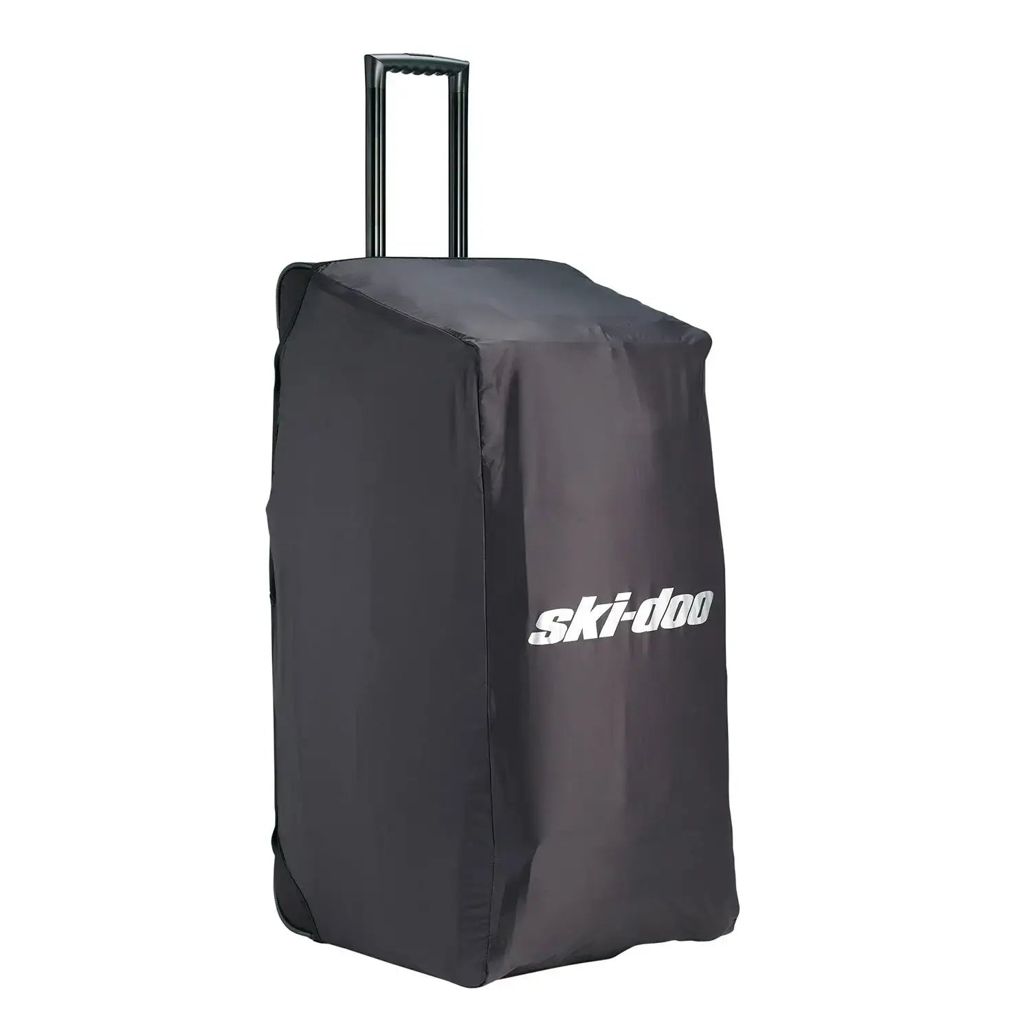 Black suitcase with 'ski-doo' branding on a white background
