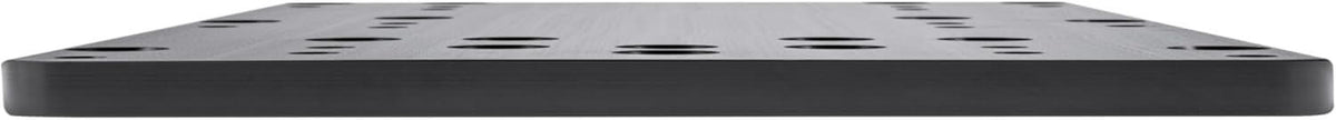 Minn Kota 1854058 MKA-58 Boat Deck Reinforcement Kit, Black side view showing multiple mounting holes.