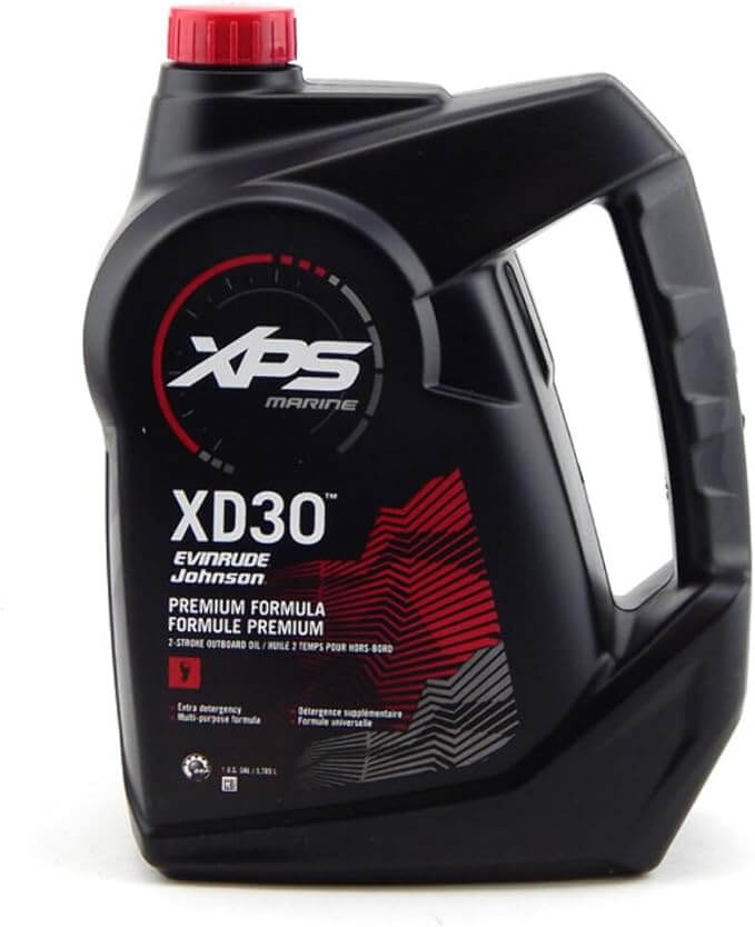 XPS Marine XD30 engine oil container on a white background