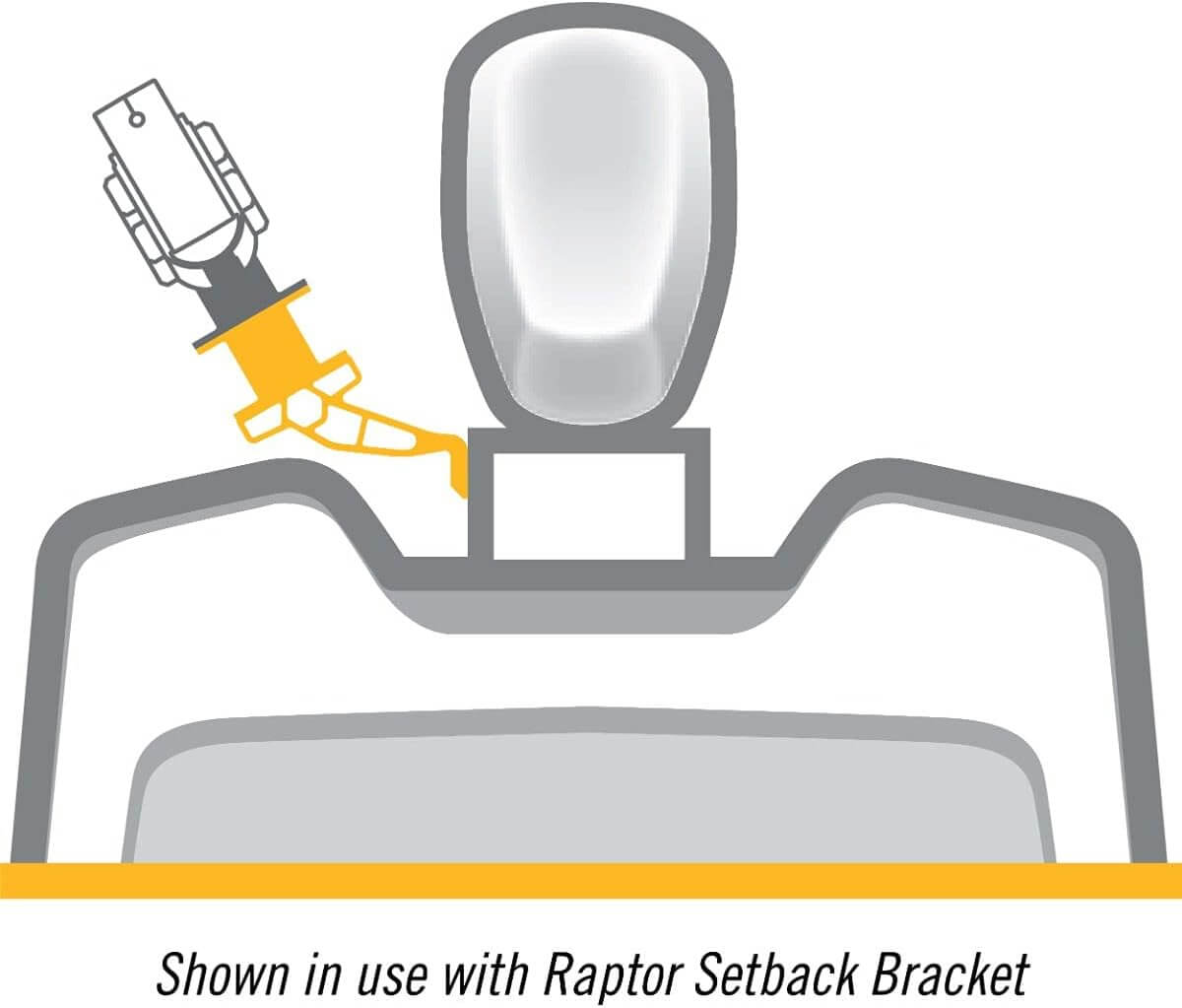 Minn Kota 1810382 Raptor Starboard 4" Jack Plate Bracket, White