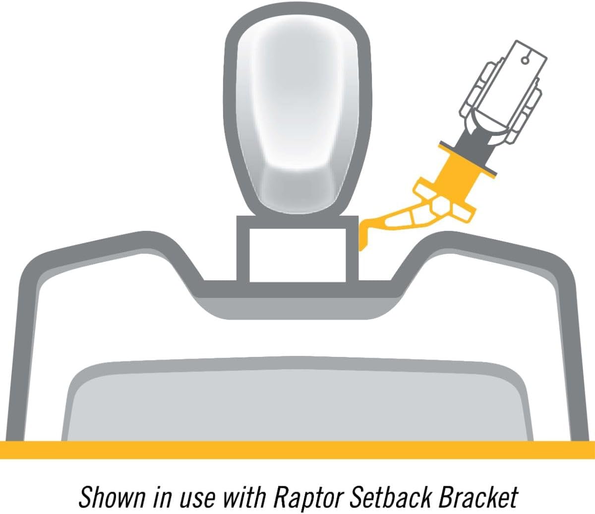 Minn Kota 1810361 Raptor Port 4" Jack Plate Bracket, Black