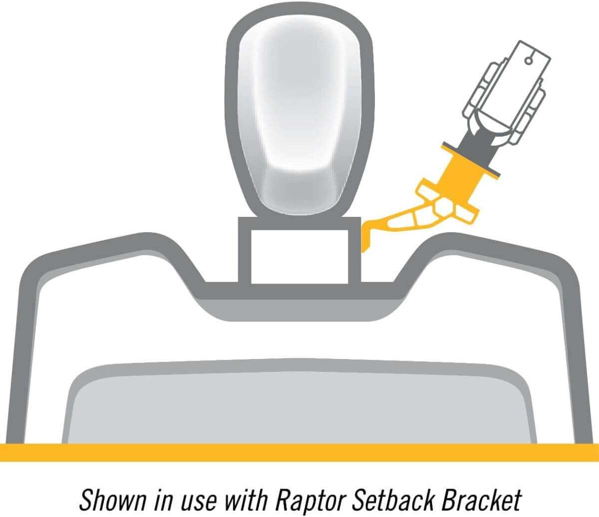 Minn Kota 1810381 Raptor Port 4" Jack Plate Bracket, Black