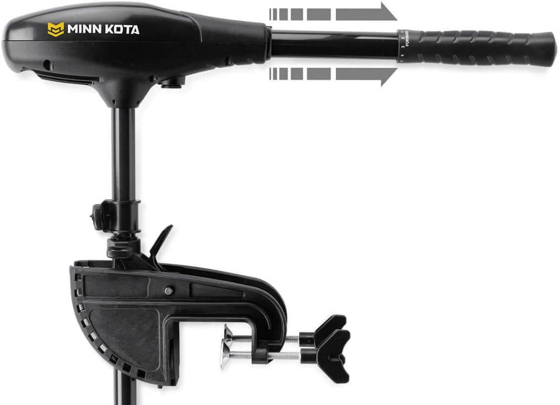 Moteur de pêche à la traîne Minn Kota 1352155M Endura Max pour eau douce, montage sur tableau arrière, 55 lb de poussée, arbre de 36 po, 12 volts