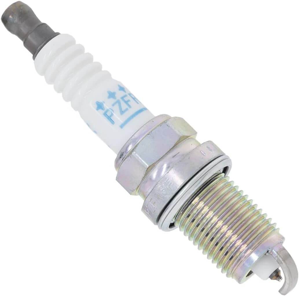 Spark plug with on a white background