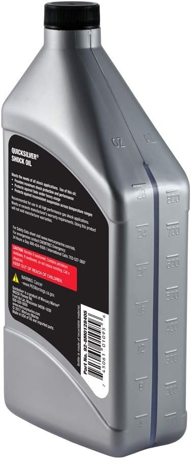 Quicksilver 8M0128405 5W Motorcycle Shock Oil, 1 Quart