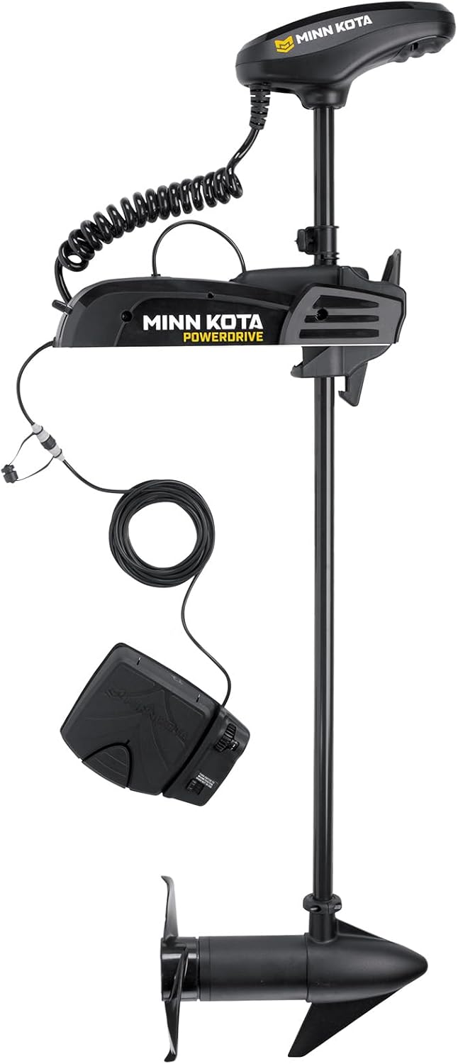 Minn Kota 1358473 Powerdrive™ Bow Mount Freshwater Trolling Motor w/Foot Pedal, 70 lbs. Thrust, 60" Shaft, 24 Volts