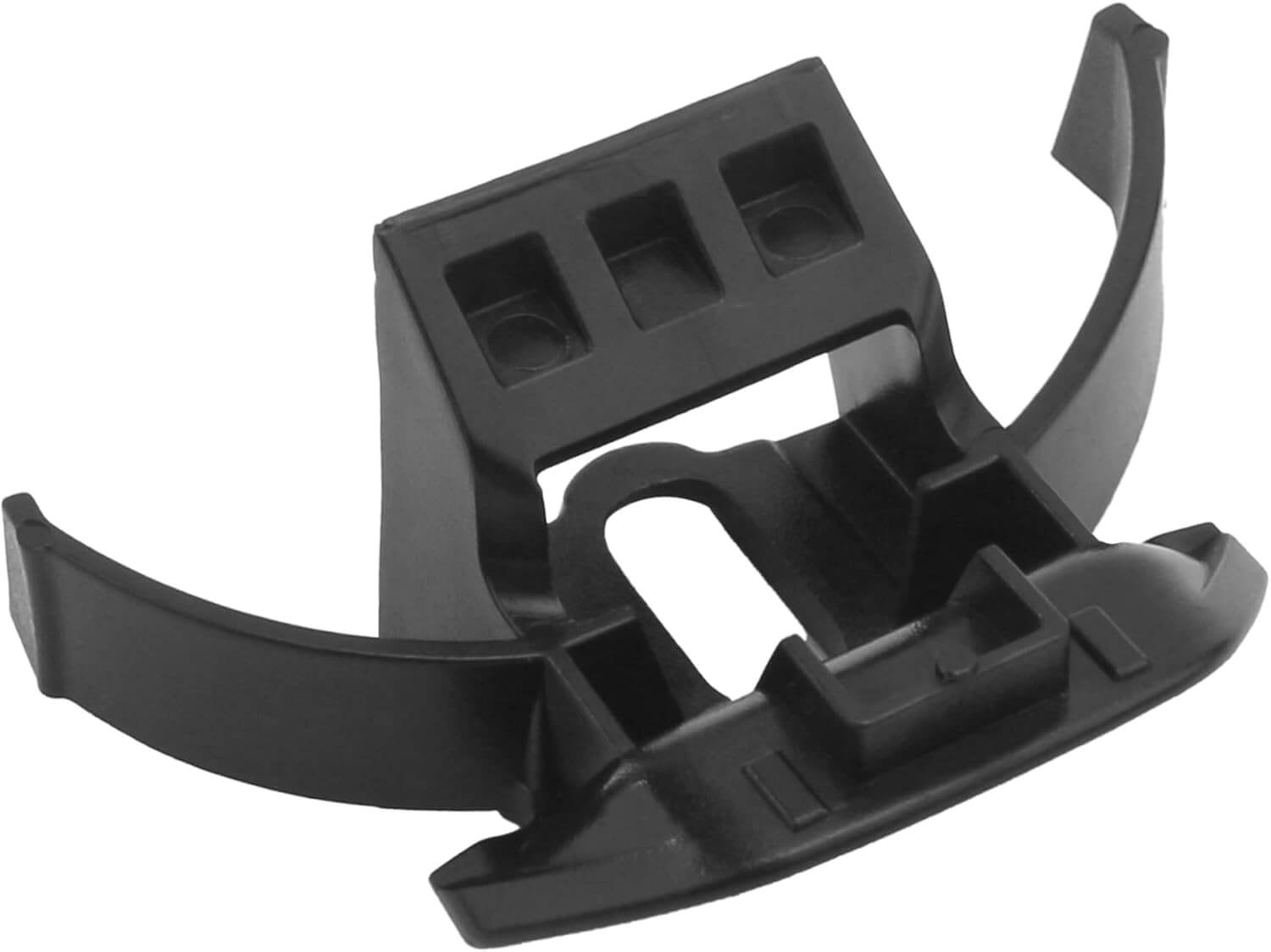 Black plastic glove box latch for Sea-Doo BRP models, strong and durable with easy installation.