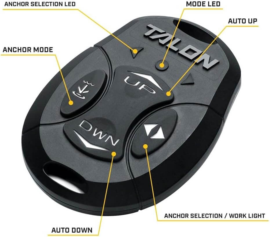 Ancre Minn Kota 1810442 Talon pour eaux peu profondes, 3 m, noire avec moteur noir