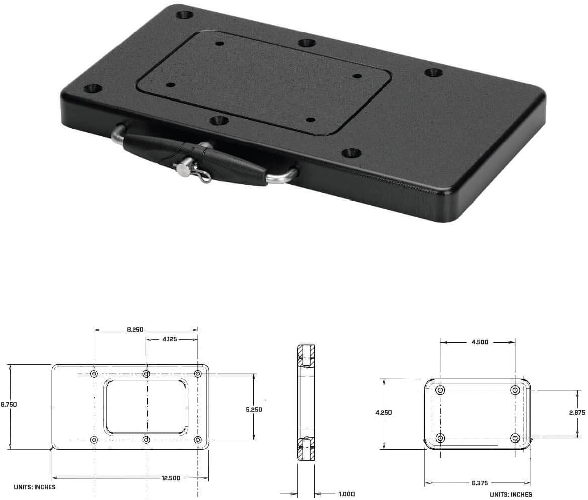 Minn Kota 1854021 MKA-21 Composite Quick Release Bracket (Terrova and PD motors)