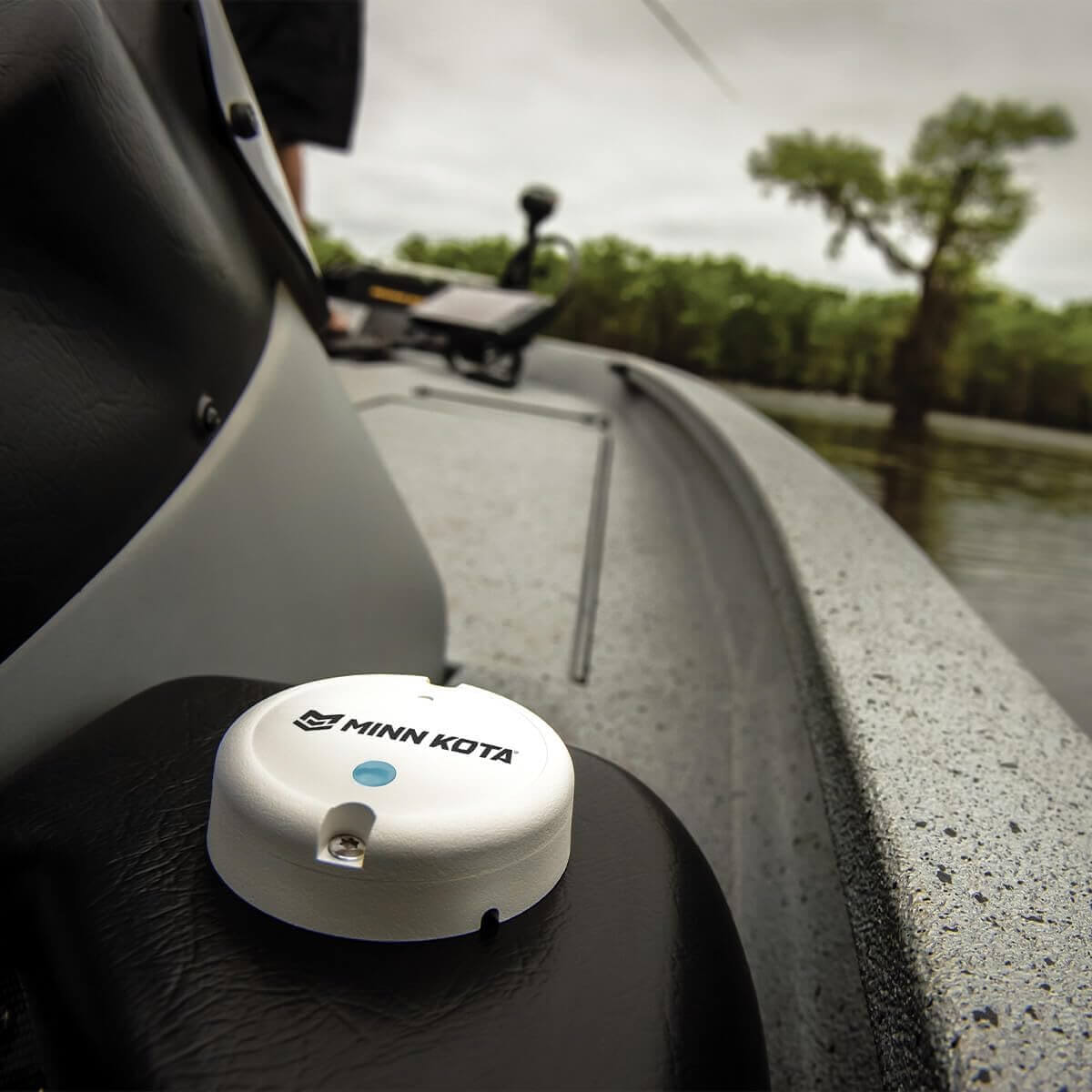 Minn Kota 1866680 i-Pilot Capteur de cap Spot-Lock BT (Bluetooth), PowerDrive et Riptide PowerDrive Blanc