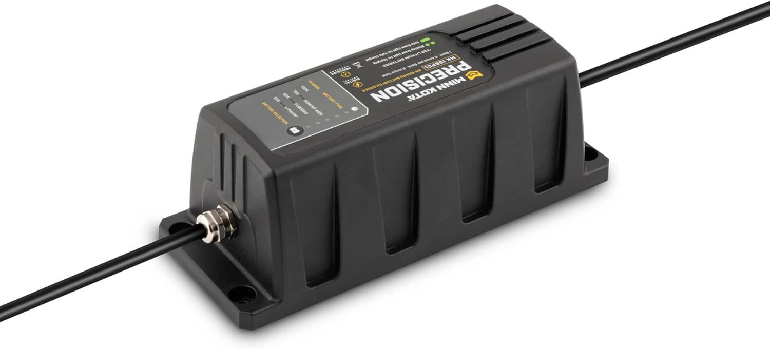 Chargeur de batterie de précision Minn Kota 1831061 embarqué, 6A, 1 banque