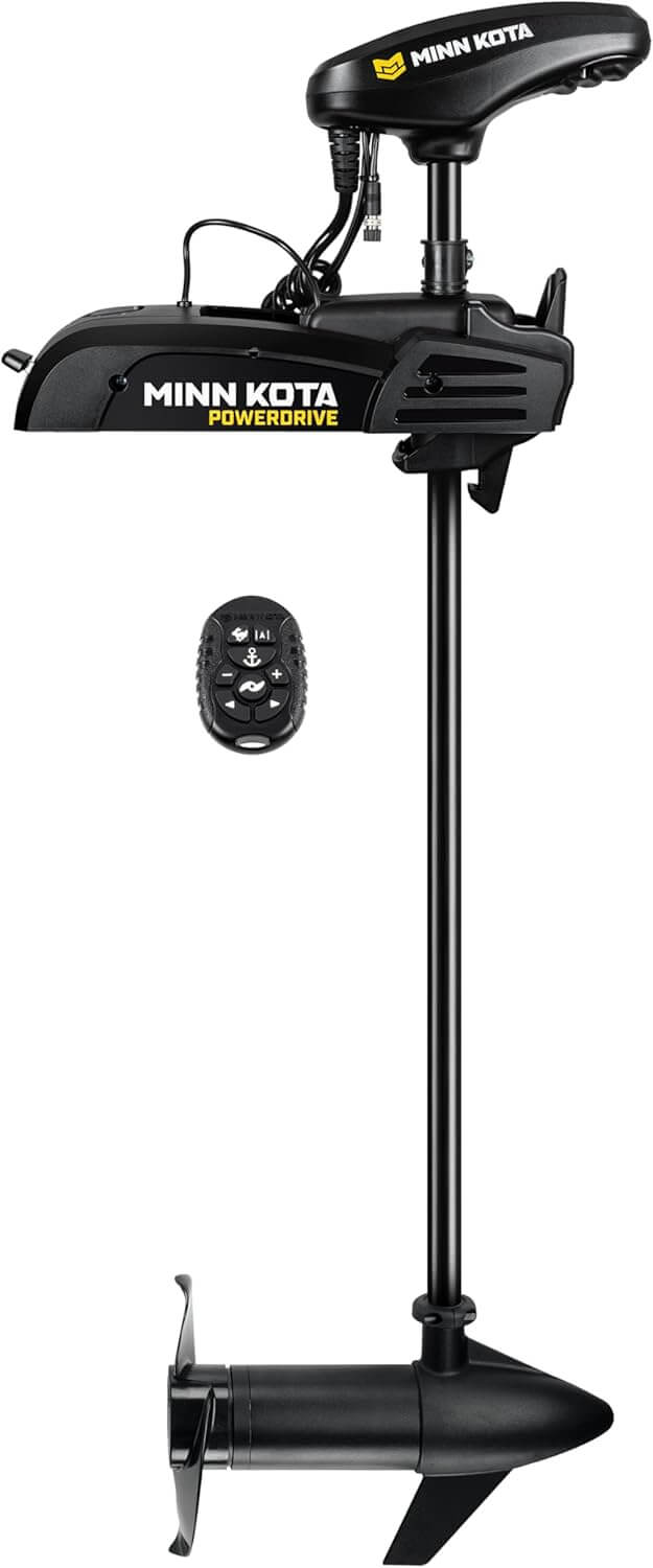 Minn Kota 1358451 Powerdrive™ Bow Mount Freshwater Trolling Motor w/Micro Remote, 55 lbs. Thrust, 54" Shaft, 12 Volts