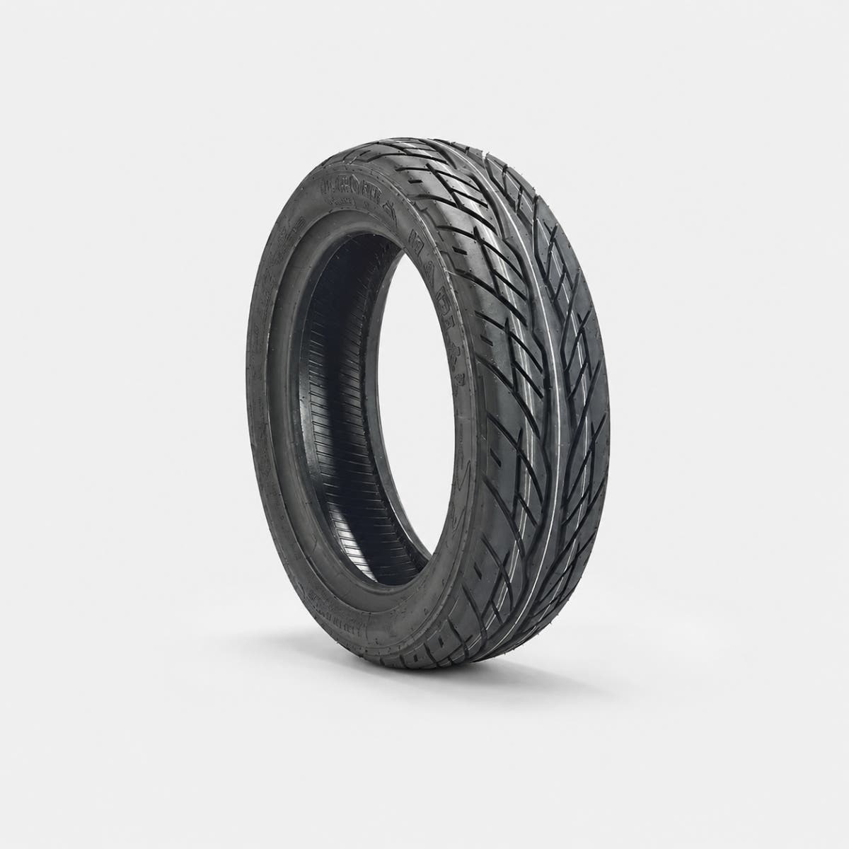 Can-Am Spyder front tire 165/65 R14 tread pattern side view single tire